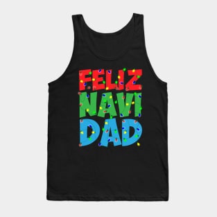 Feliz Navi Dad Christmas Lights Funny Pun Tank Top